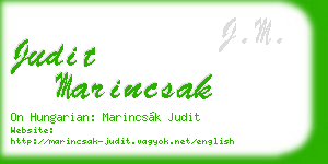 judit marincsak business card